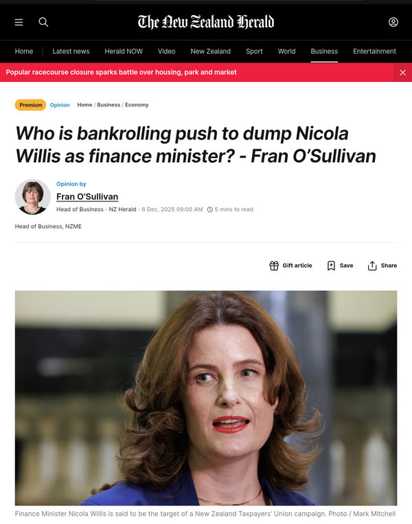 “THE FEAST OF FOOLS: A TANIWHA DECONSTRUCTS THE RIGHT’S CIVIL WAR” - 6 December 2025