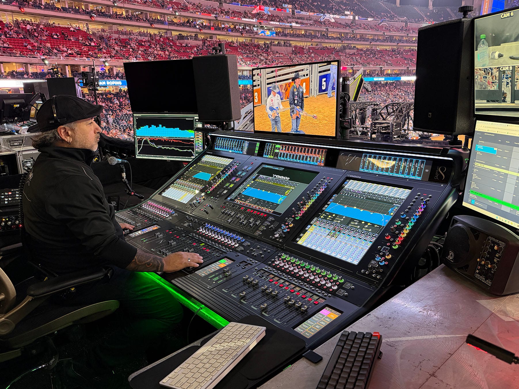 This was the first year that LD Systems has deployed DiGiCo’s Quantum852 to mix the world’s largest rodeo event