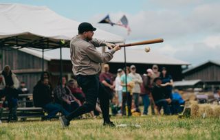 Video/Photos: 1880s vintage baseball at Yamhill County History Museum
