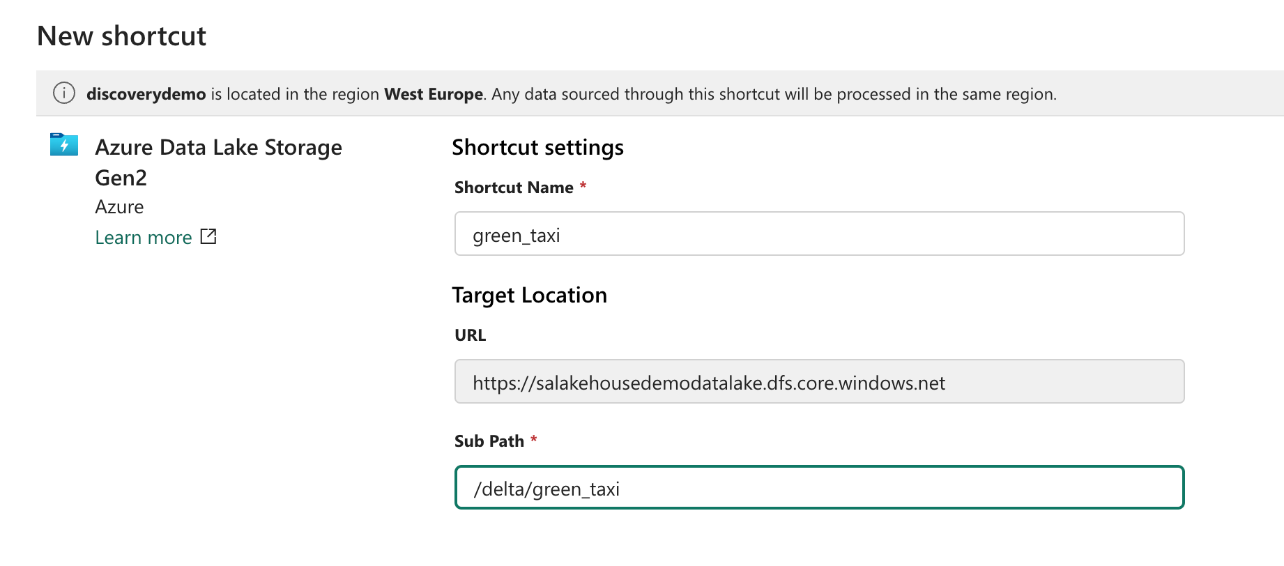 Second step linking our green_taxi dataset