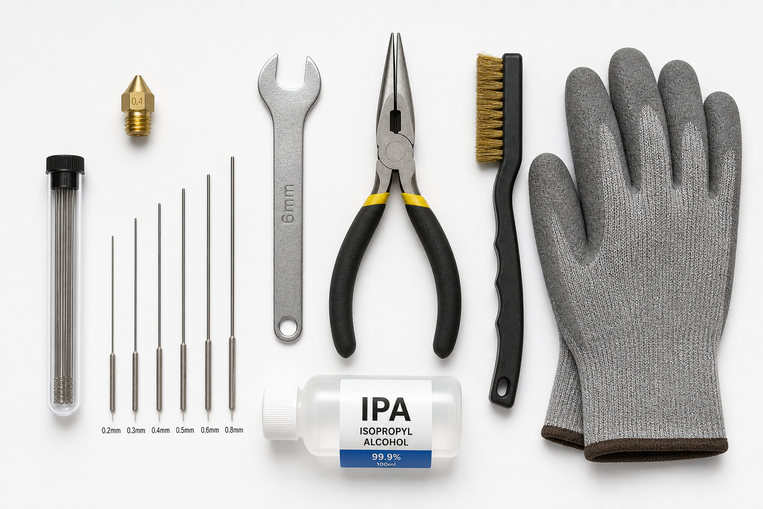 3D Printer Unclog Nozzle Tools