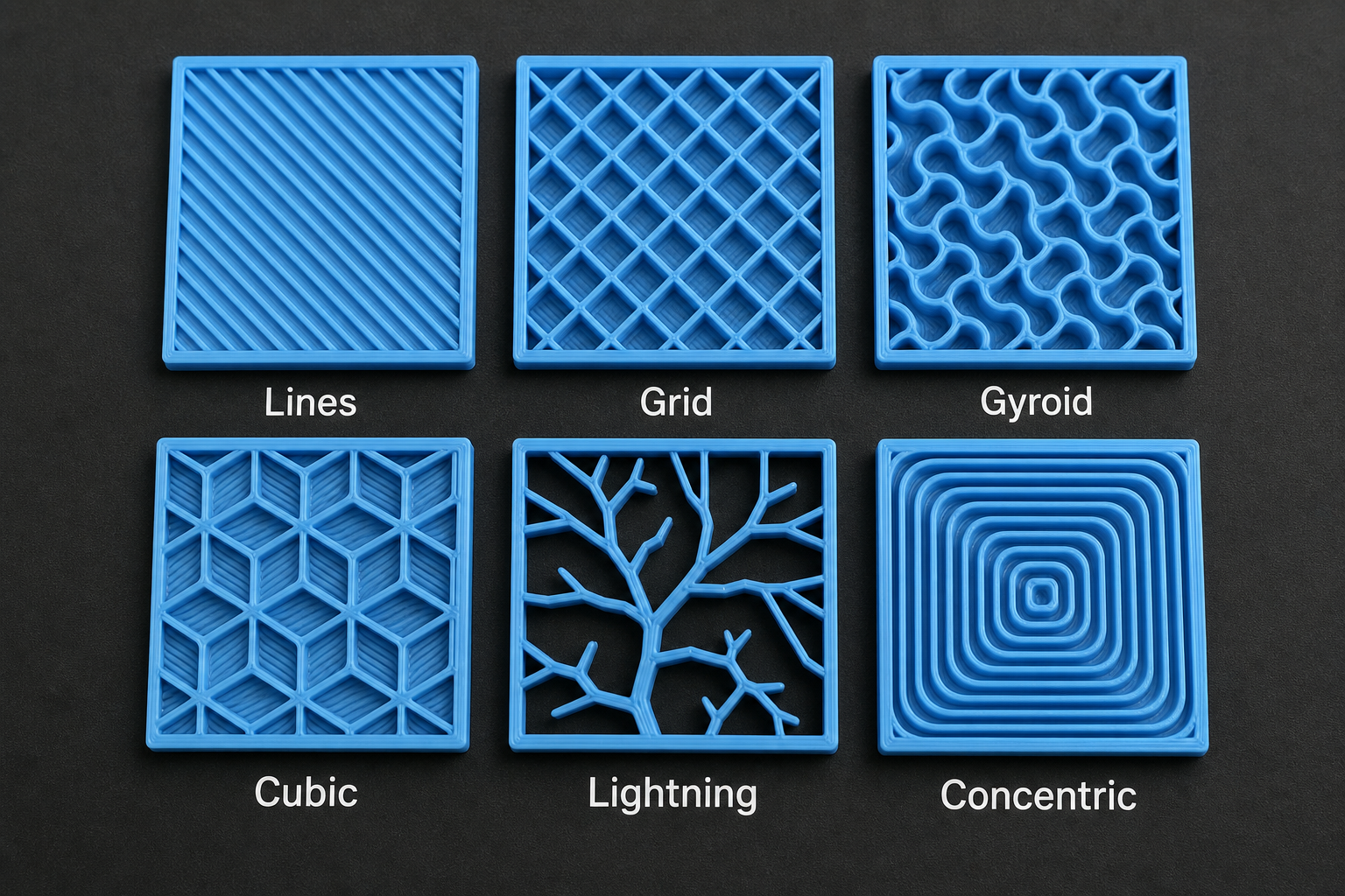 3D Print Infill Patterns
