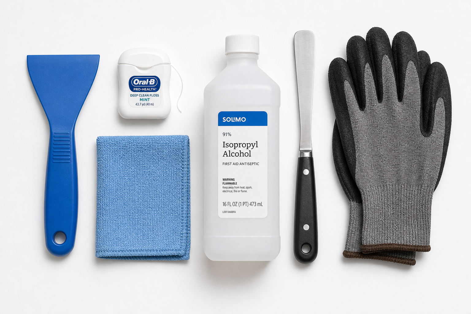 3D Print Removal Tools Flatlay