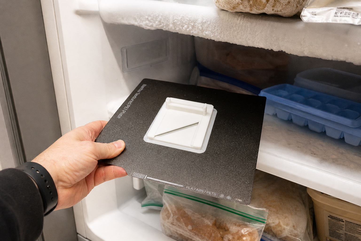Freezer Trick to Get 3D Print Off Bed