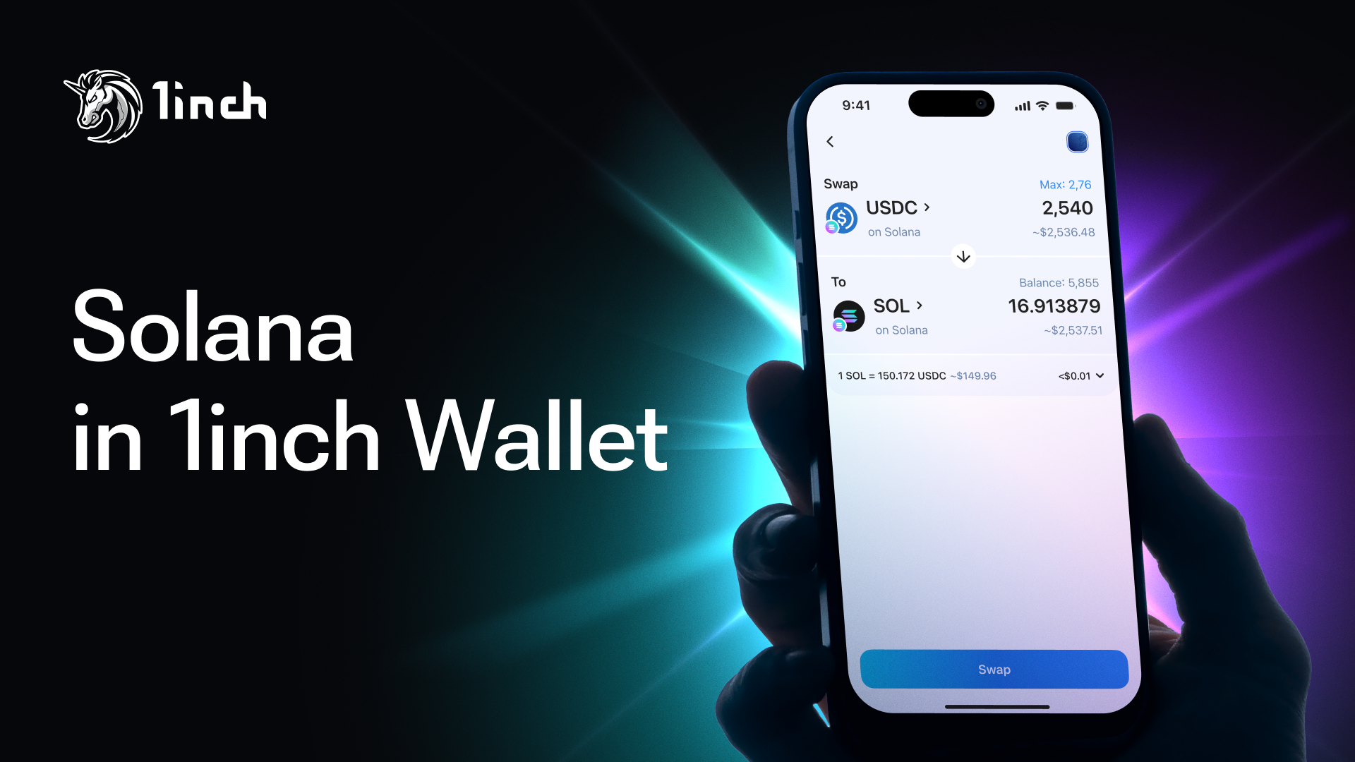 Solana in 1inch Wallet