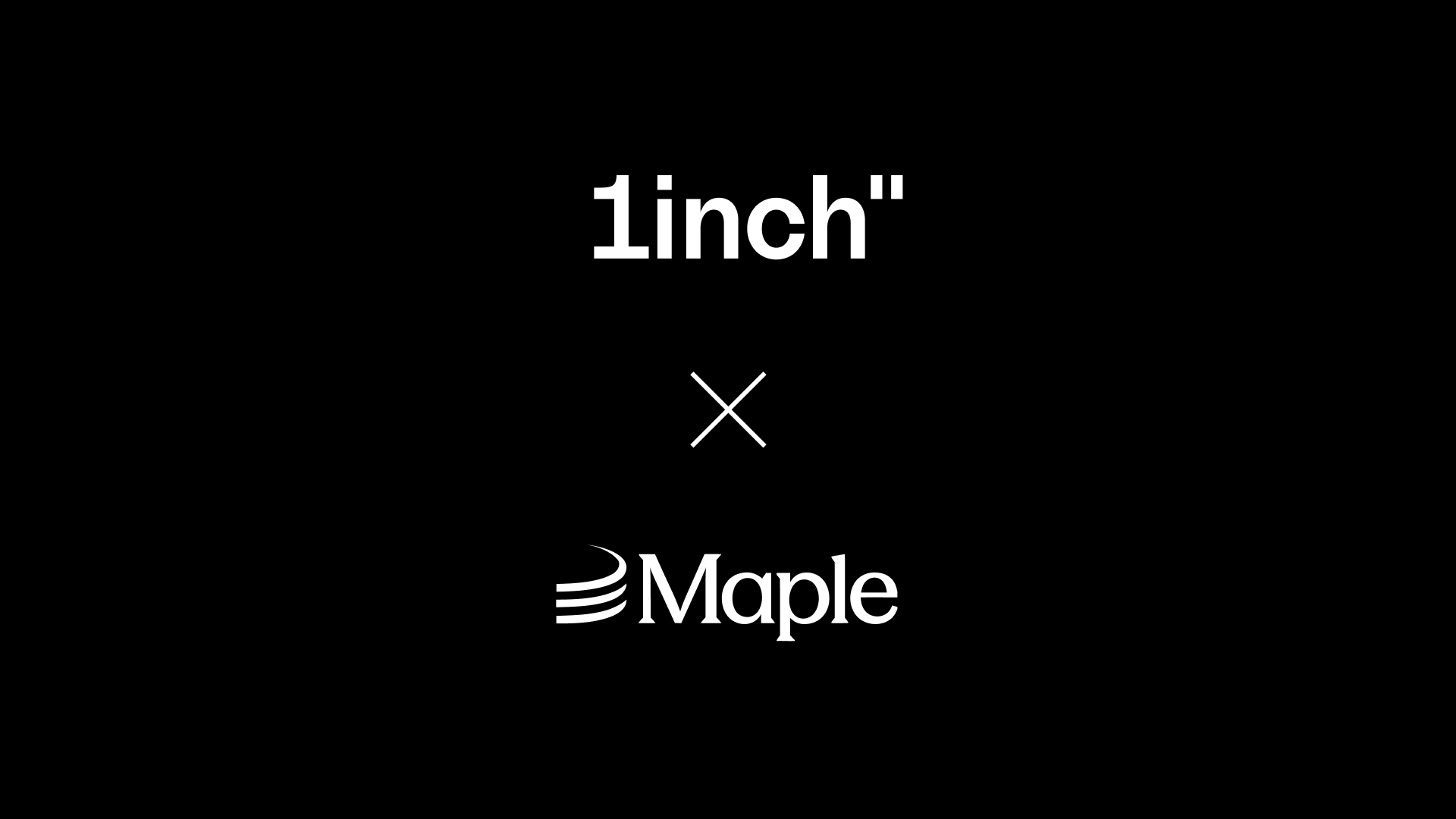 Maple tokens are now tradable on 1inch