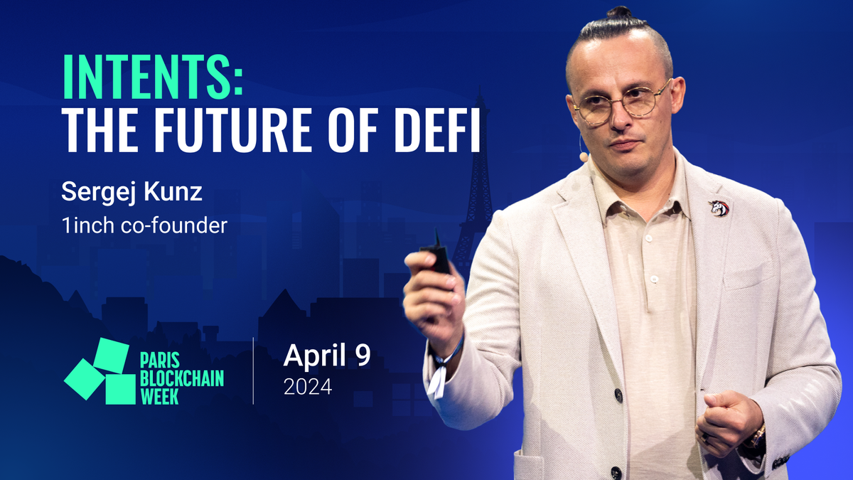 1inch’s Sergej Kunz: The future of DeFi is intents-driven
