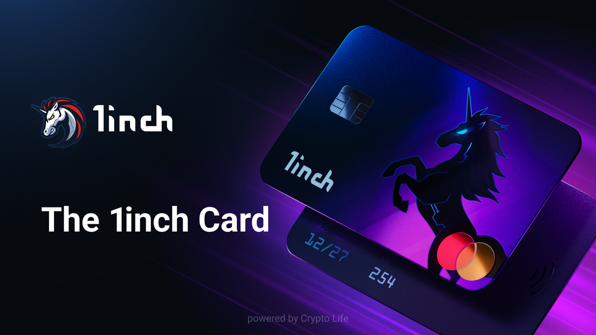 1inch launches a Web3 debit card in partnership with Mastercard and Crypto Life