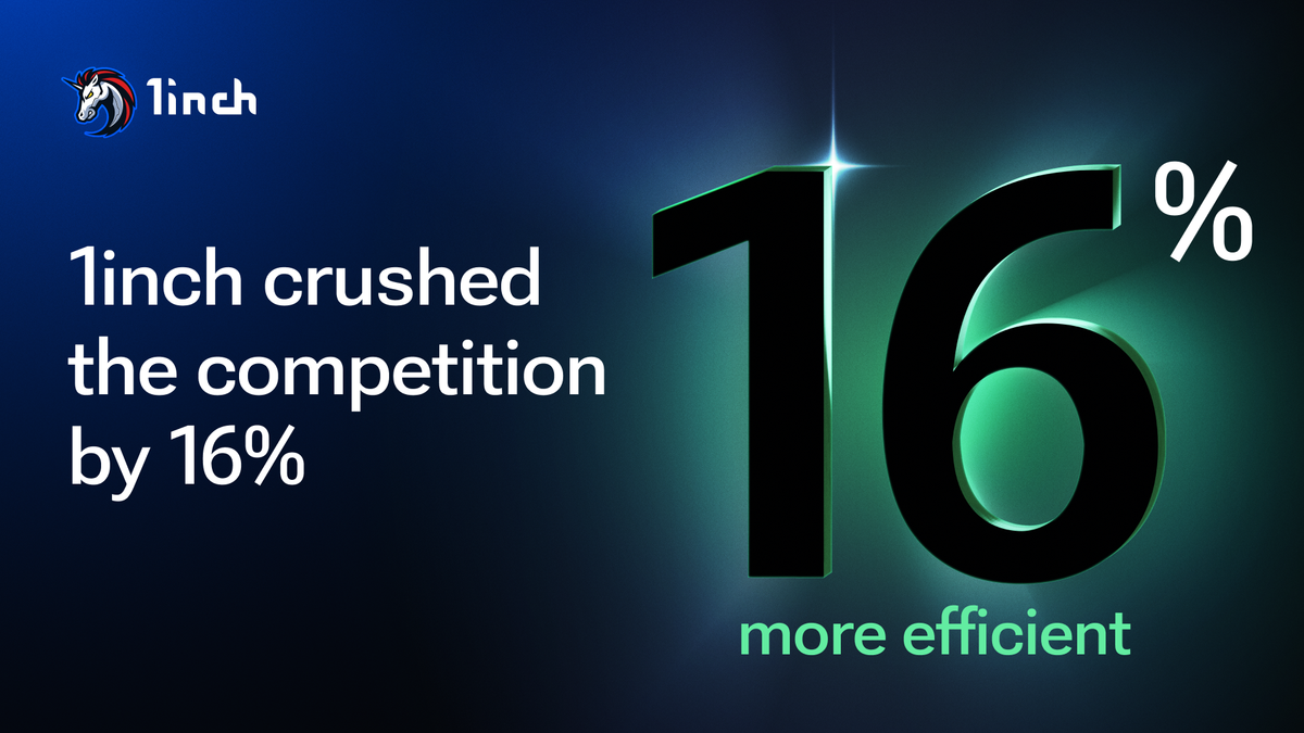 1inch crushed the competition by 16%