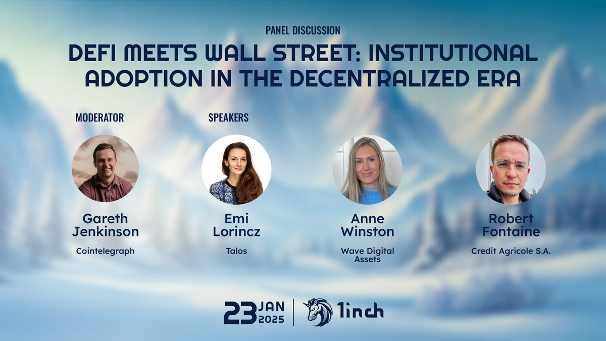 The 1inch Davos conference: DeFi Meets Wall Street –  Institutional Adoption in the Decentralized Era