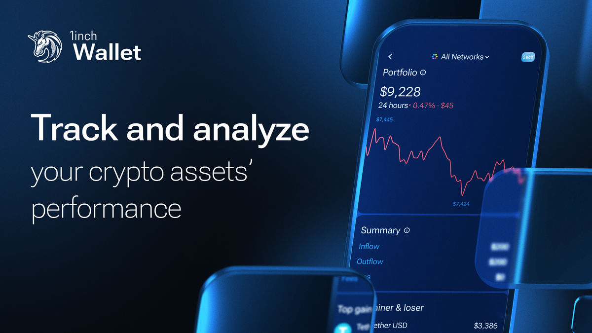Tracking and analyzing portfolio performance in 1inch Wallet