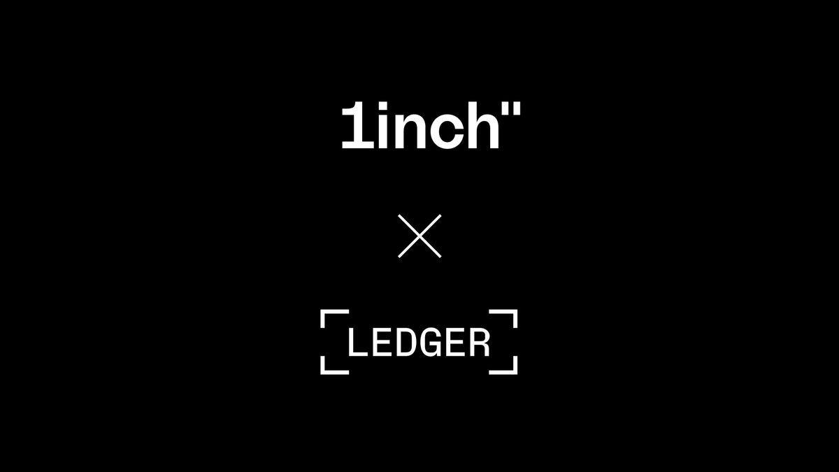1inch’s intent-based swaps comes to Ledger signers