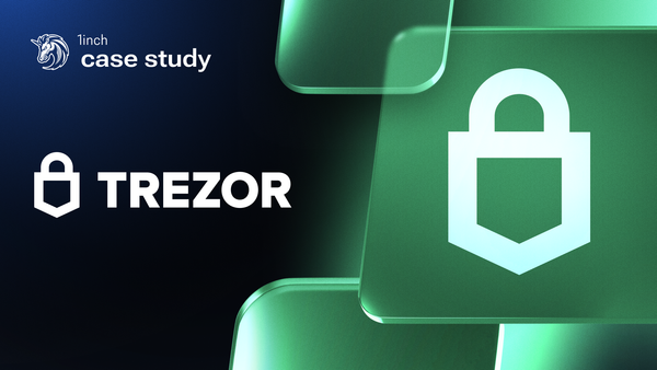 1inch Swap API powers swaps in Trezor wallet