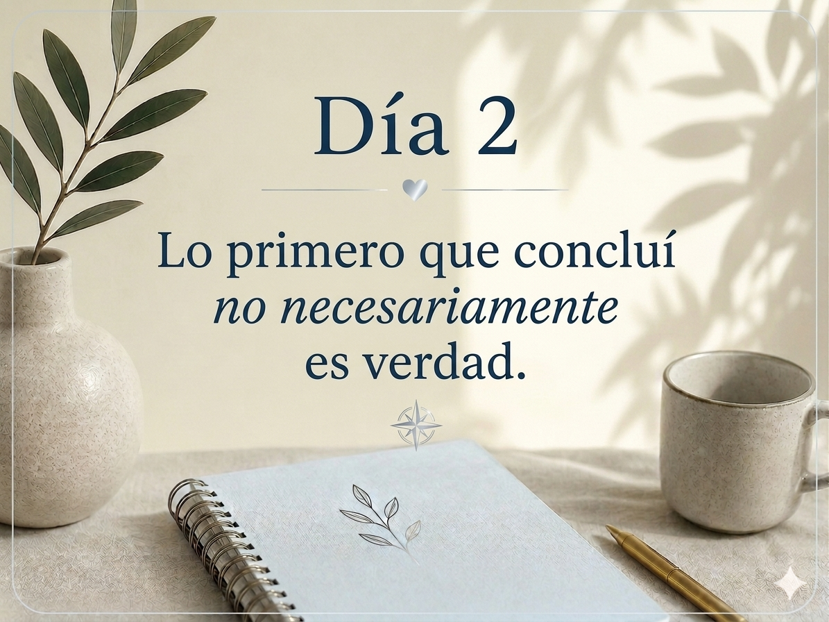 No necesariamente es verdad. Día 2.