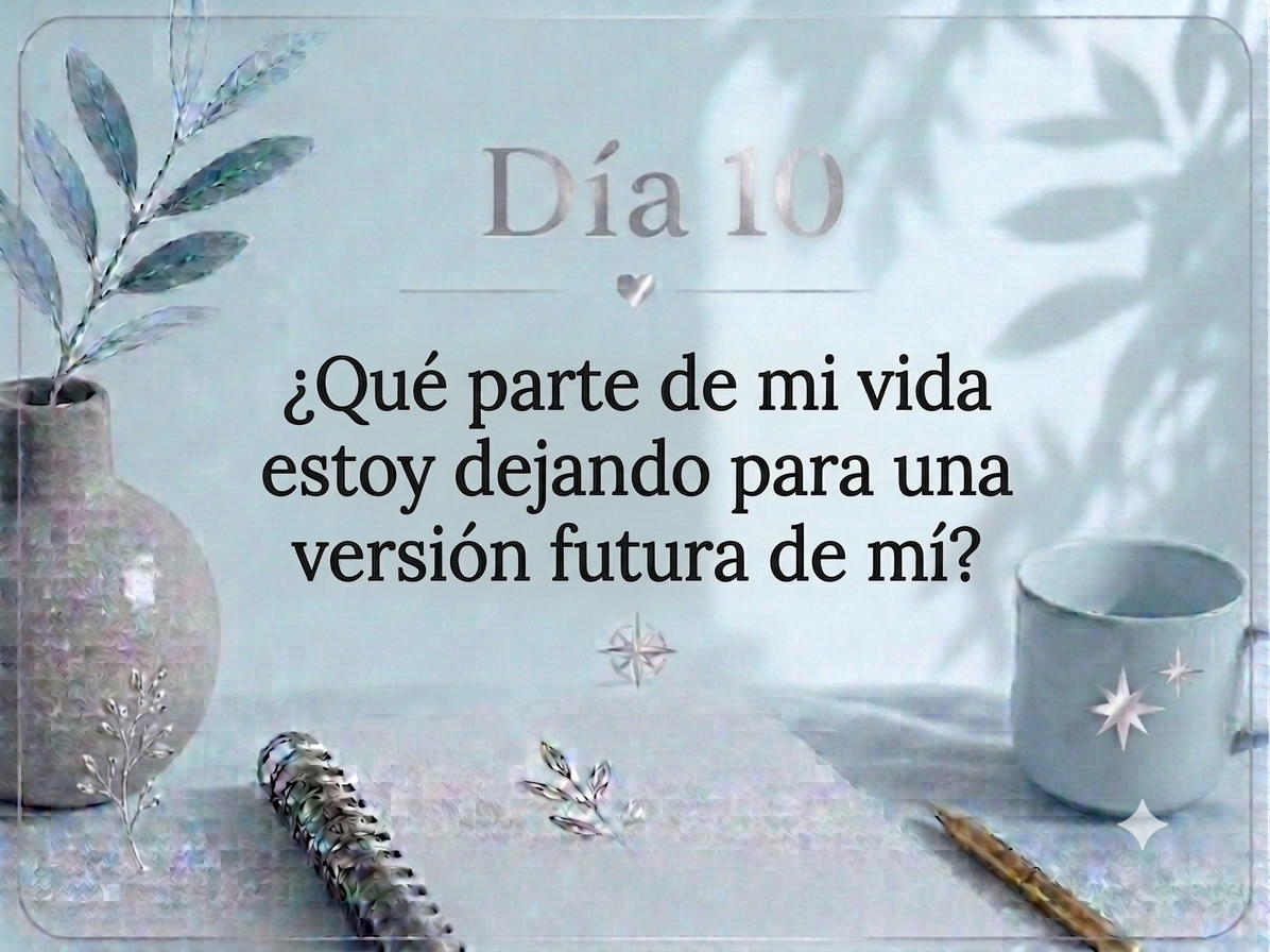 ¿Qué parte de mi vida estoy dejando para una versión futura de mí?