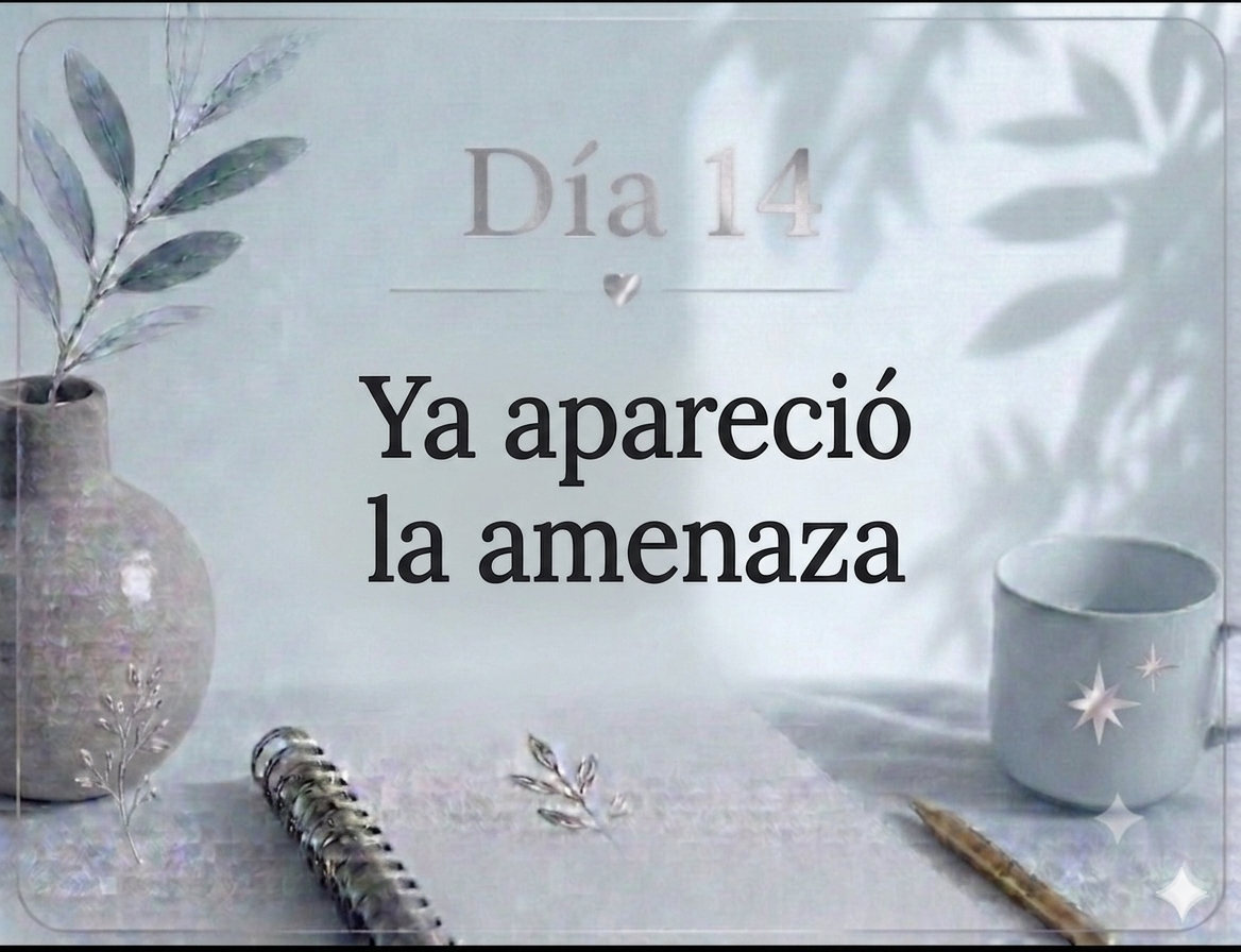Día 14 Ya apareció la amenaza.