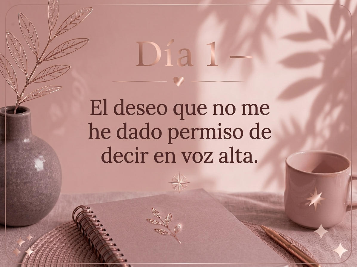 DÍA 1 — El deseo que no me he dado permiso de decir en voz alta.