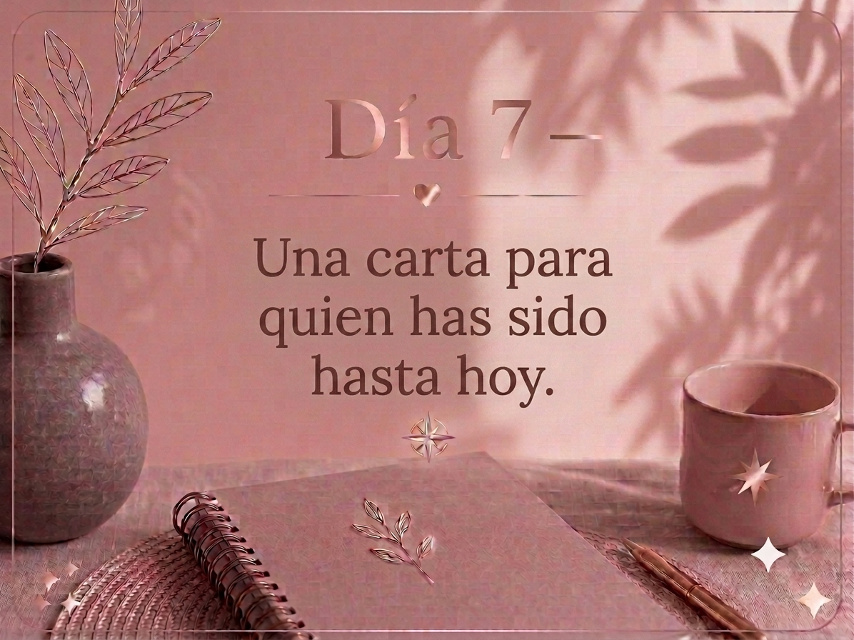 DÍA 7 — Una carta para quien has sido hasta hoy.
