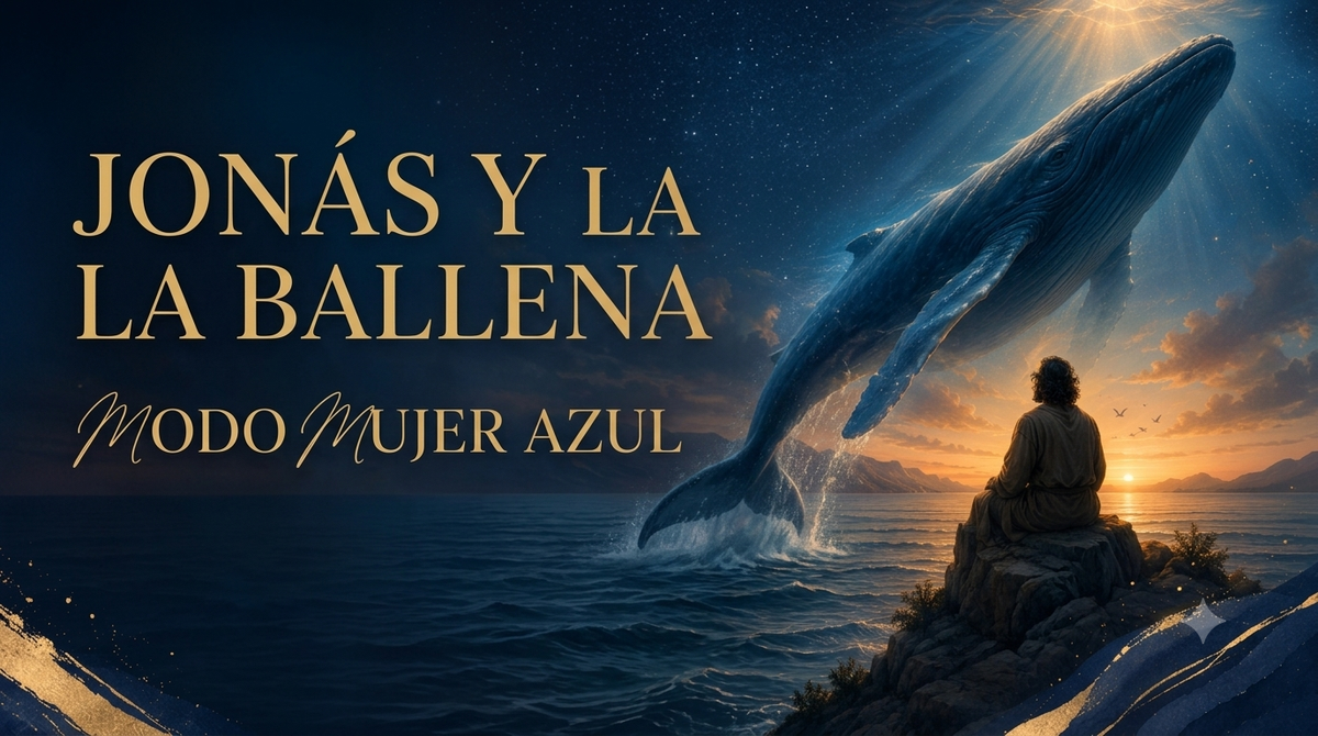 Jonas y la ballena Modo Mujer Azul .