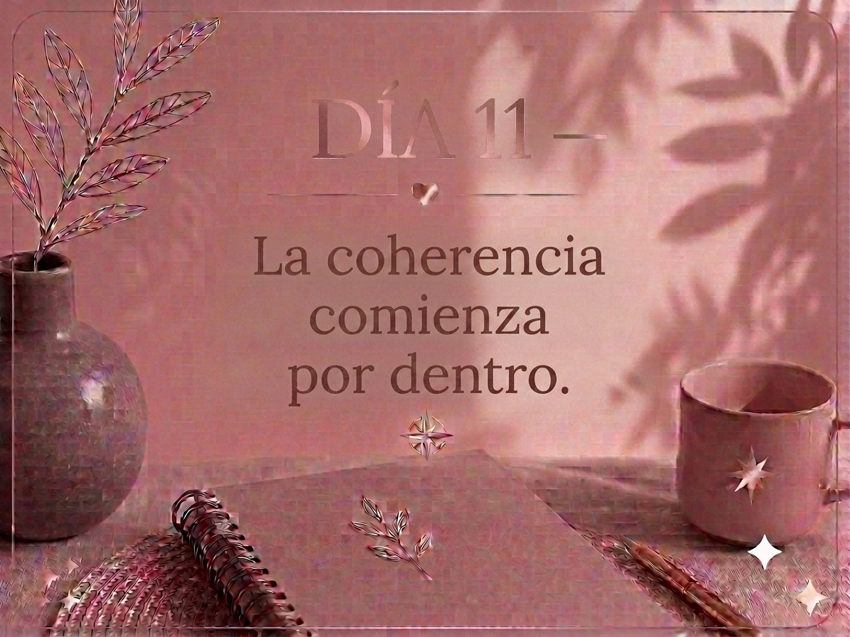 DÍA 11 — La coherencia comienza por dentro.