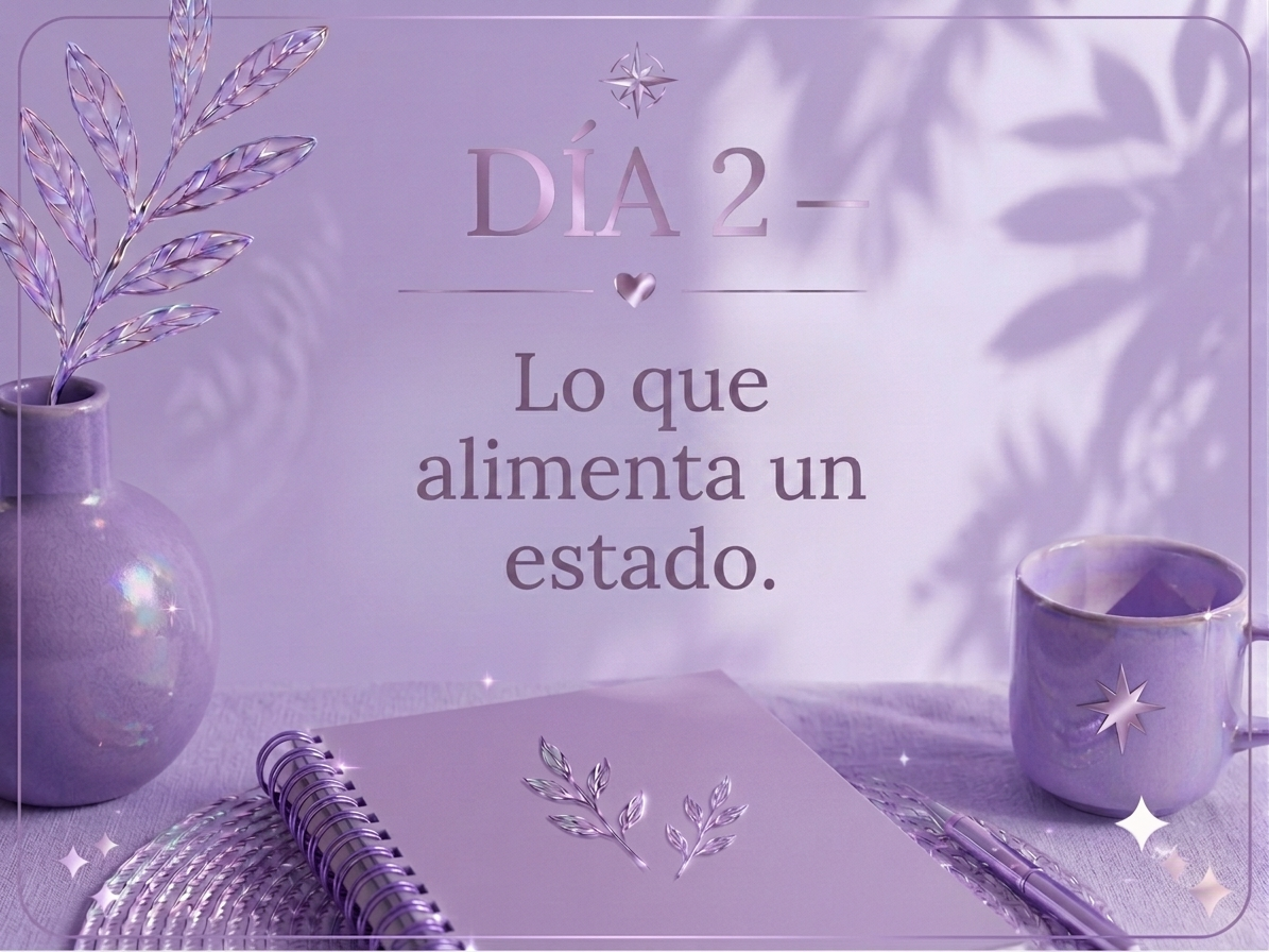 DÍA 2 — Lo que alimenta un estado.
