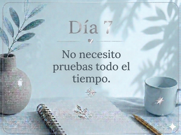 No necesito pruebas todo el tiempo.