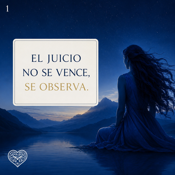 El juicio no se vence, se observa.