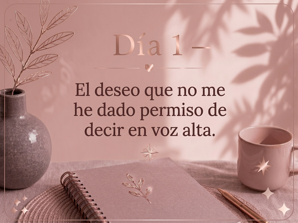 DÍA 1 — El deseo que no me he dado permiso de decir en voz alta.