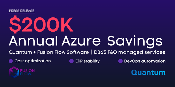 Fusion Flow Software and Quantum Corporation Achieve $200k Annual Cloud Savings and ERP Performance Gains