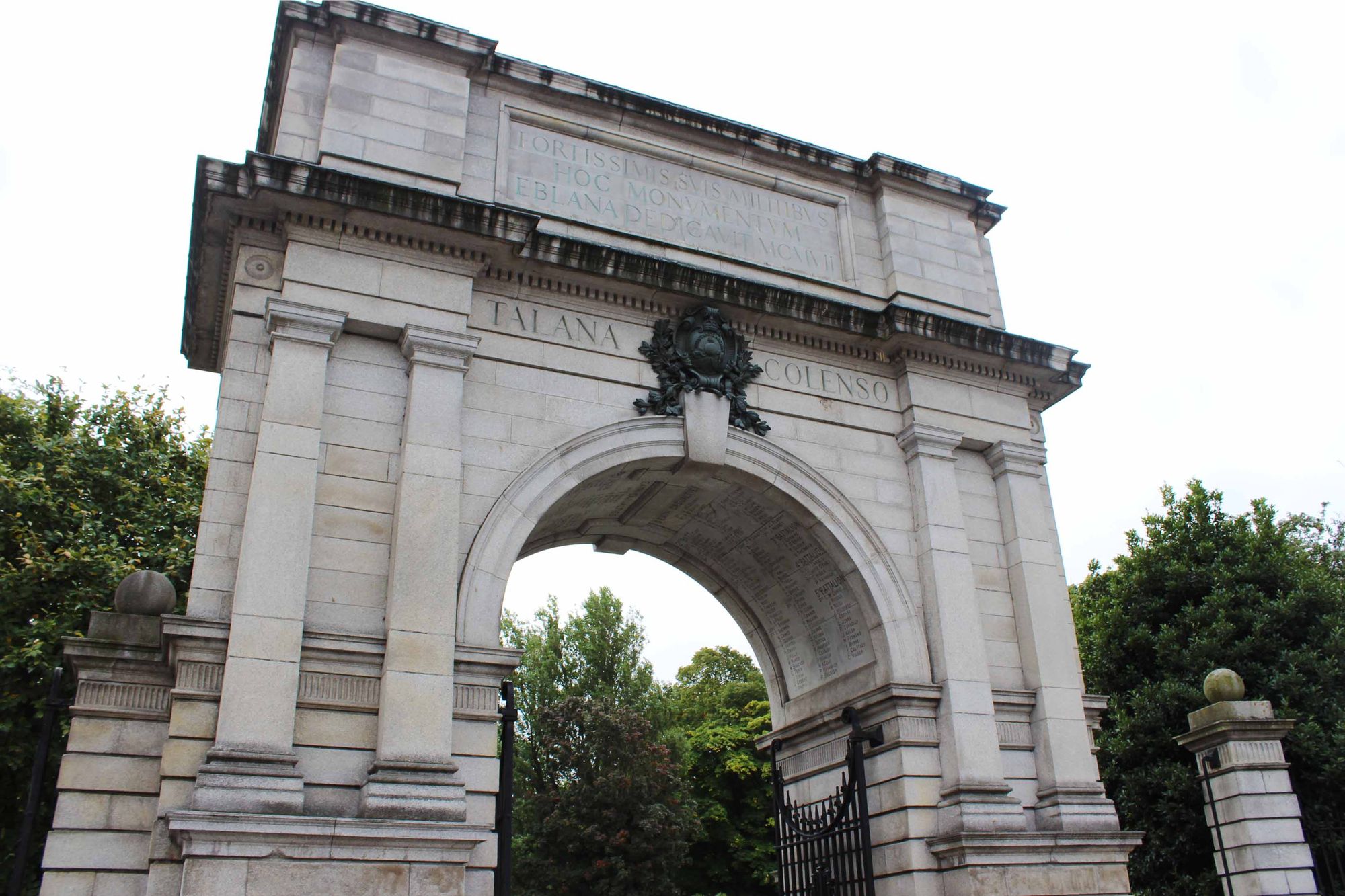  St. Stephen's Green monument in Dublin, Ireland.