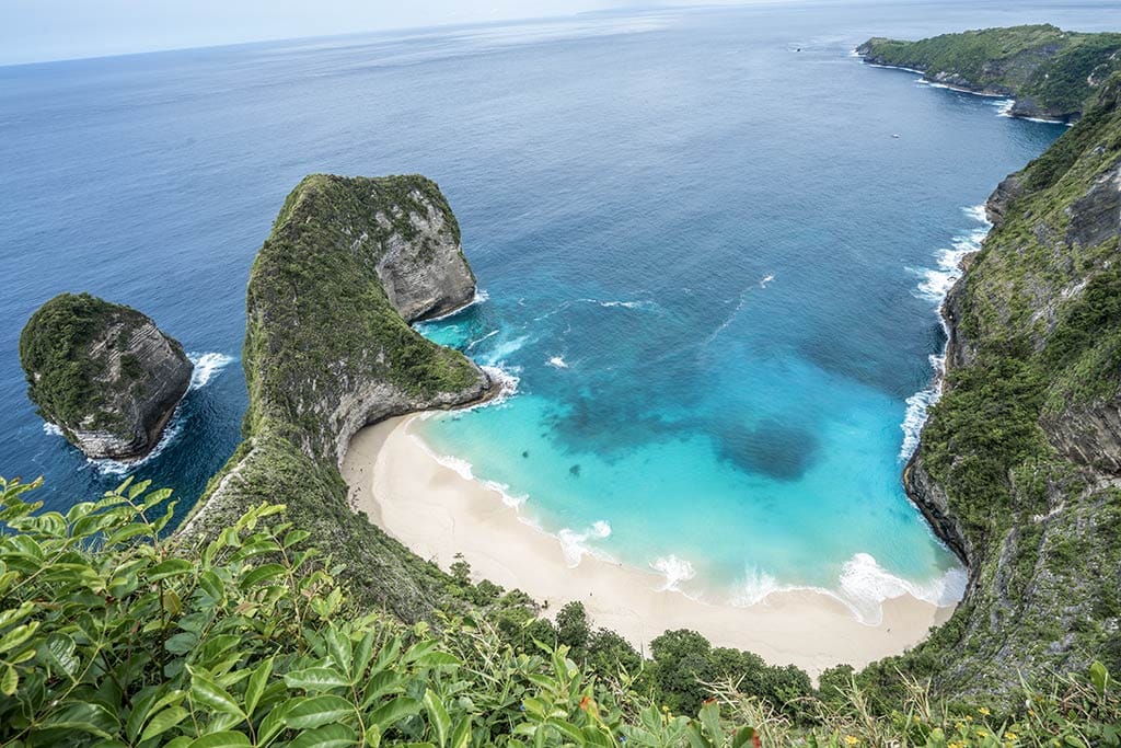 Ariel view of Nusa Lembongan 