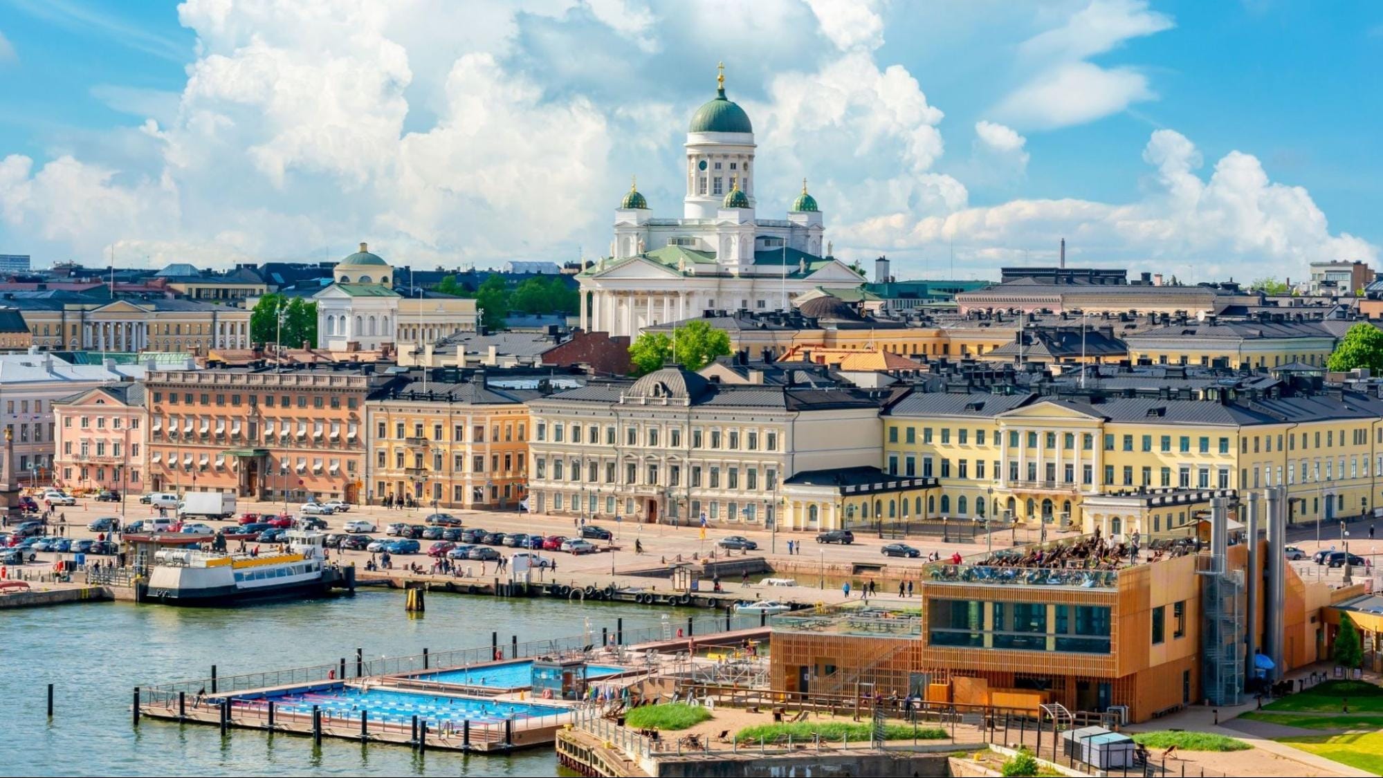 The city of Helsinki, Finland