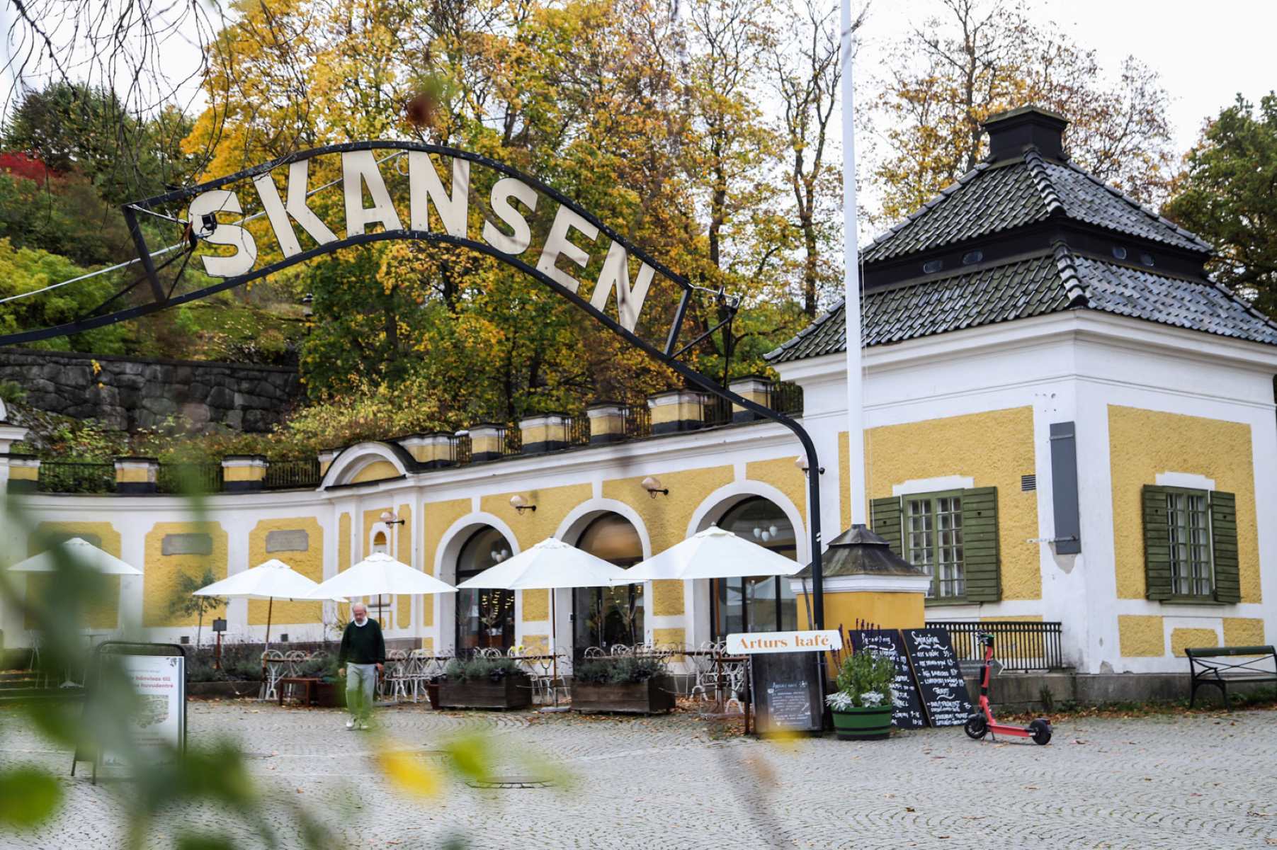 Skansen museum entrance in Stockholm, Sweden.