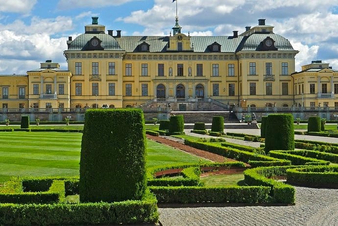 Drottningholm Palace in Stocholm, Sweden.