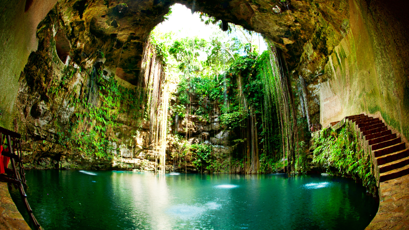 A beautiful Cenote in Tulum, Mexico.