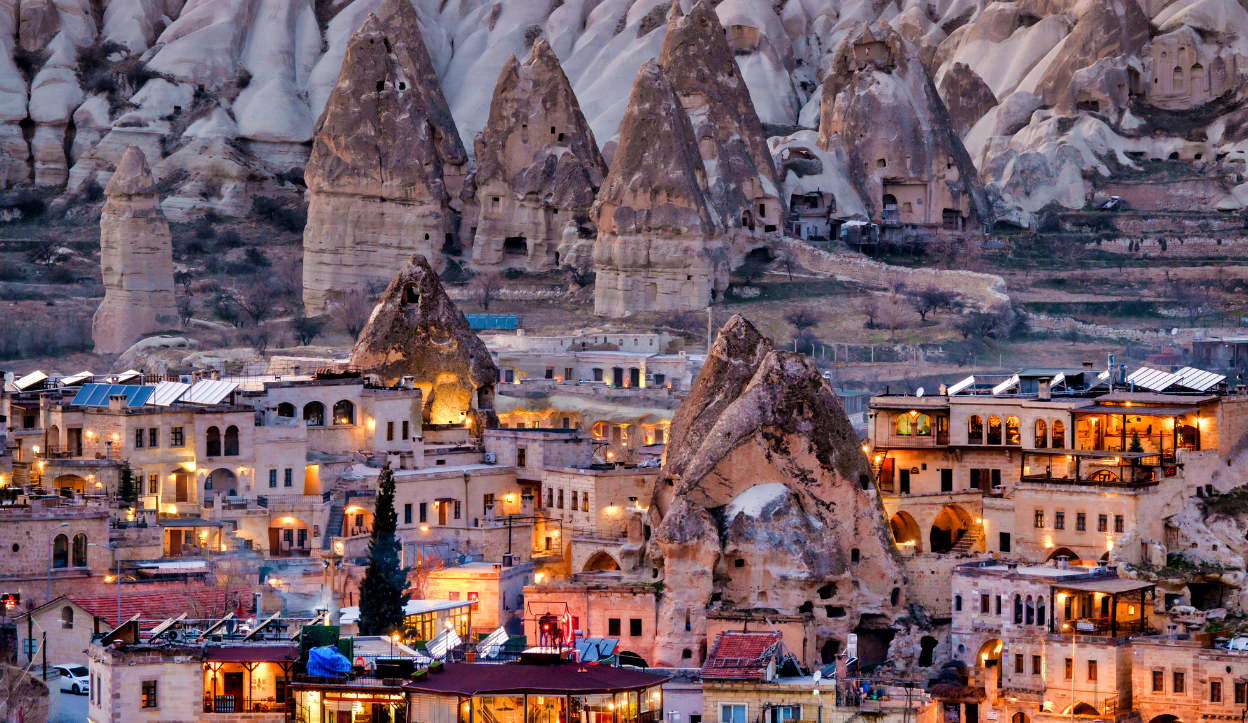 Anceint buildings inside Göreme National Park, Turkey