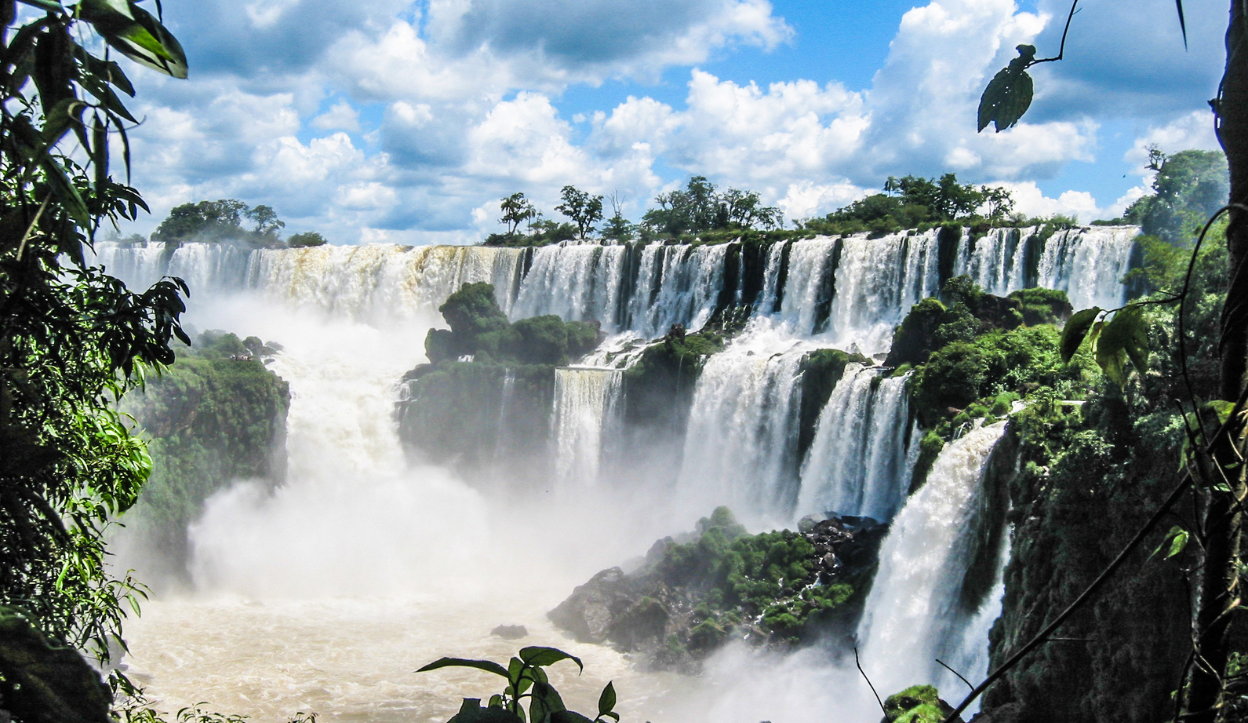 A massive water fall at Iguazu National Park, Argentina/Brazil