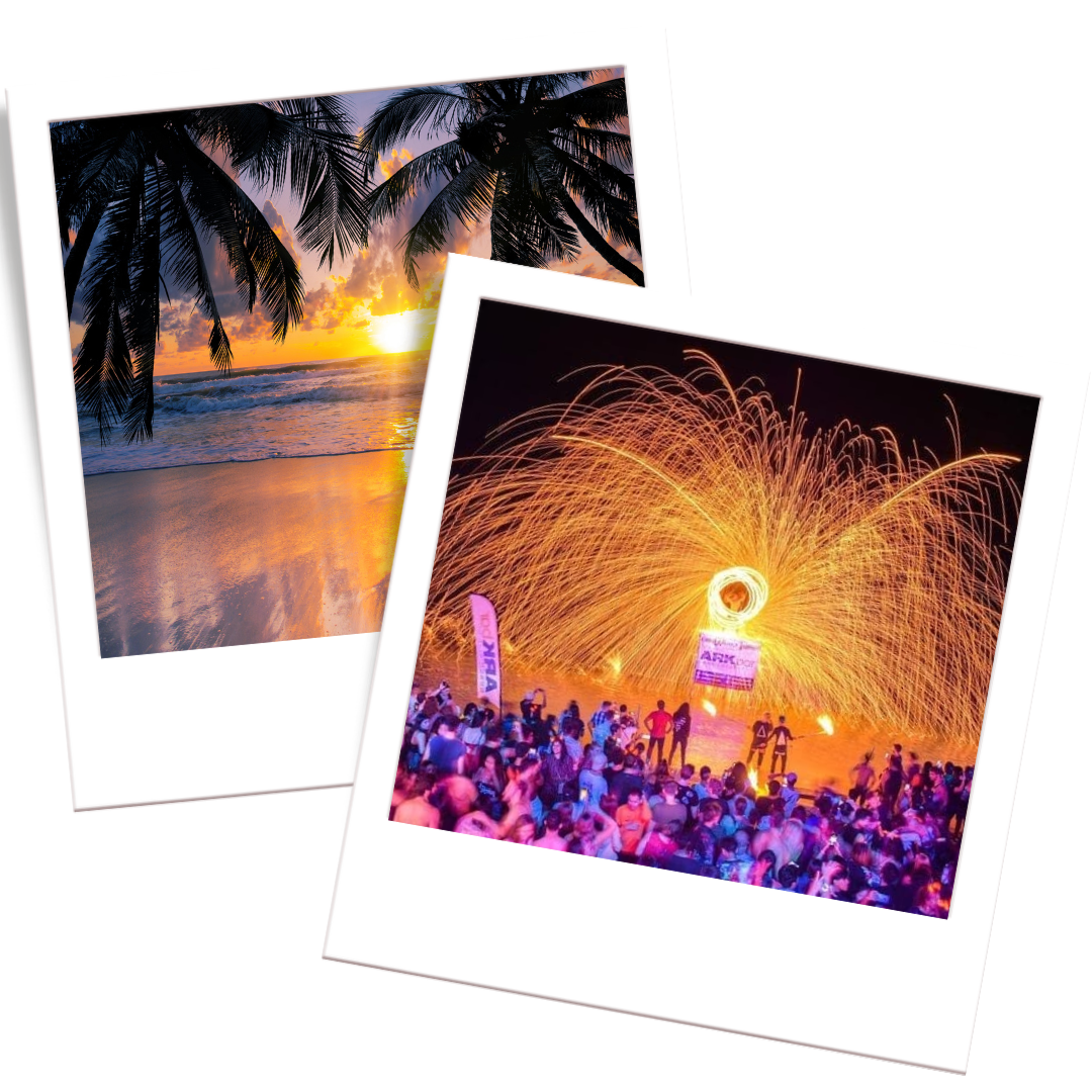 Koh Samui Arkbar beach party and sunset