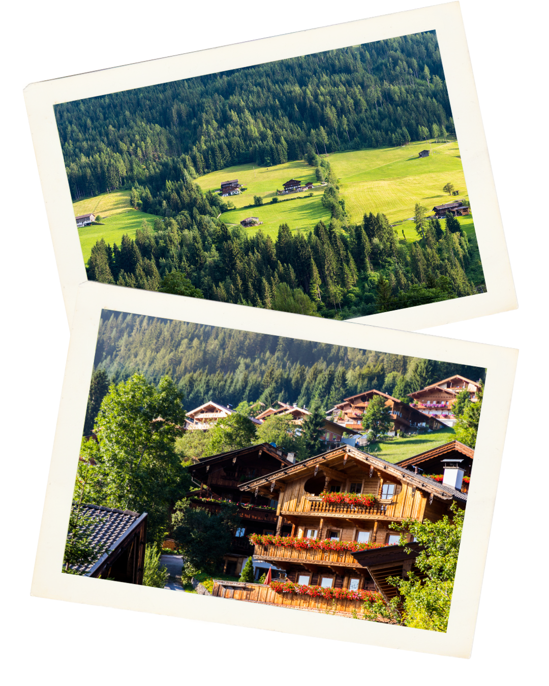 Mountain village in Alpbach, Austria