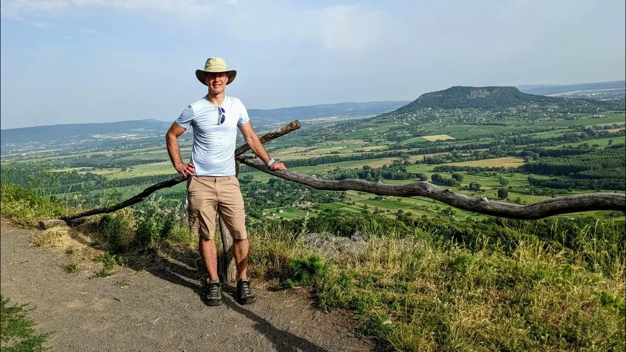Badacsony hiking trail in Hungary.
