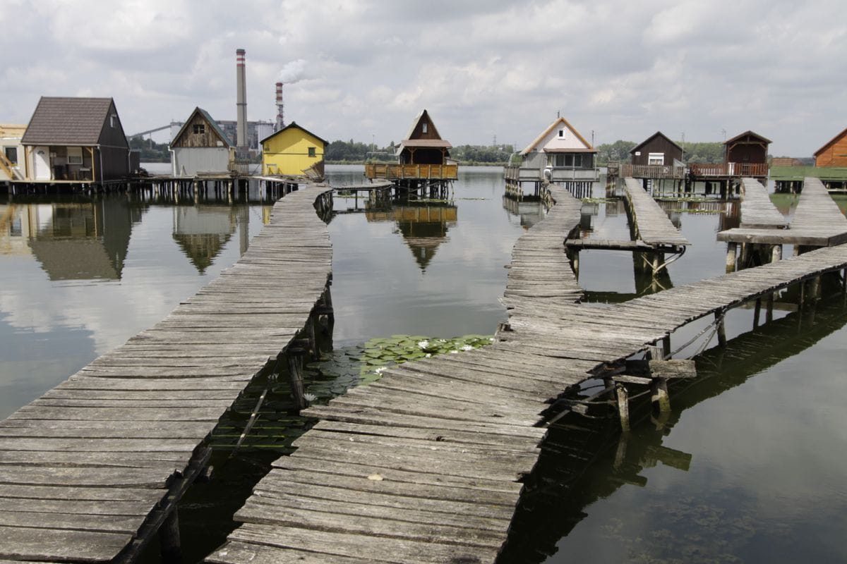 Bokodi Lake in Hungary.