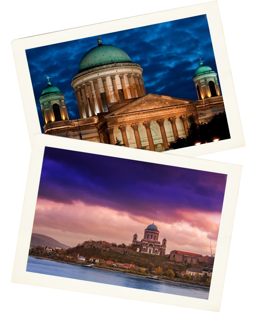 Esztergom Basilica at night