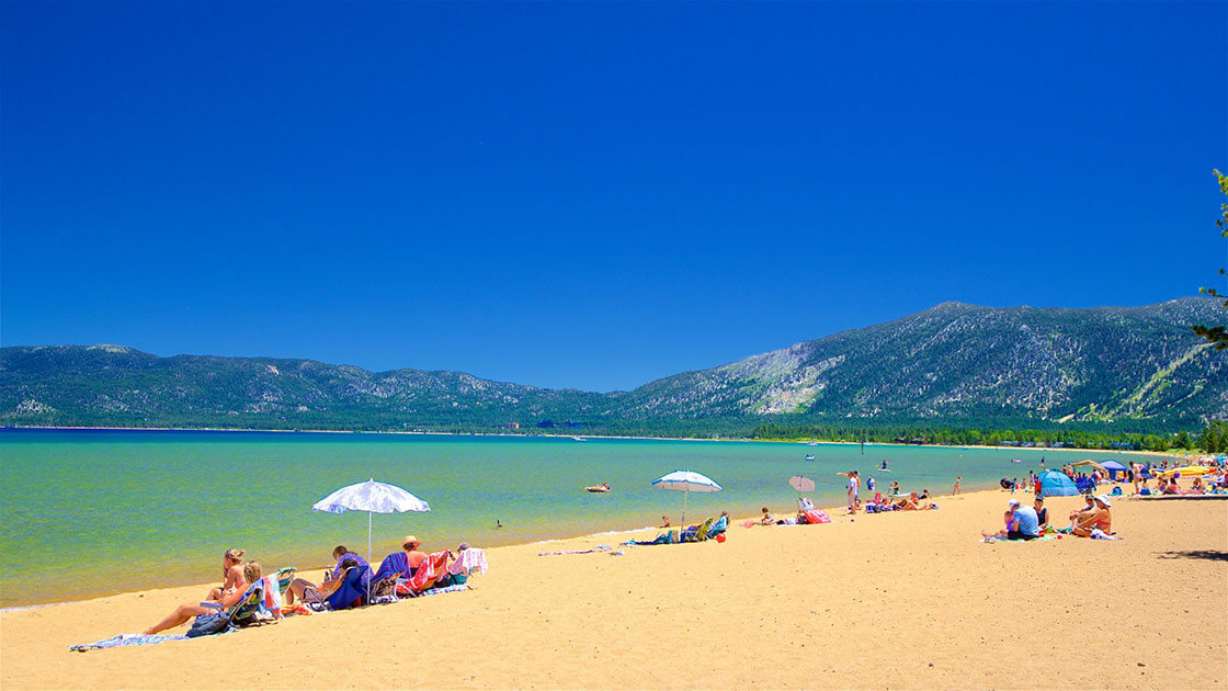 Pope beach in lake Tahoe
