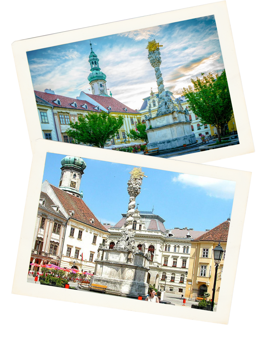 Sopron Old Town And Firewatch Tower in Hungary.