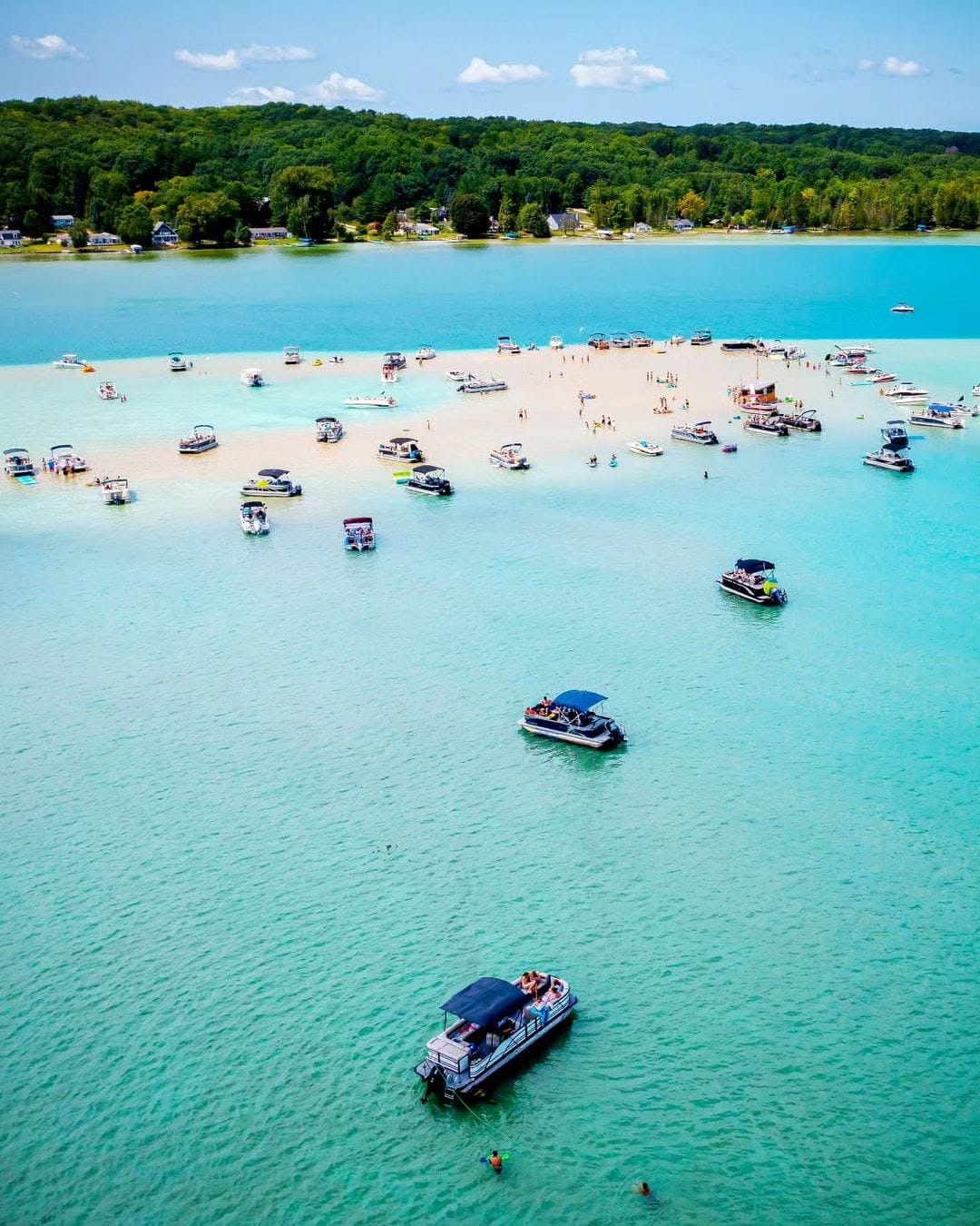 Clear waters Torch Lake, Michigan