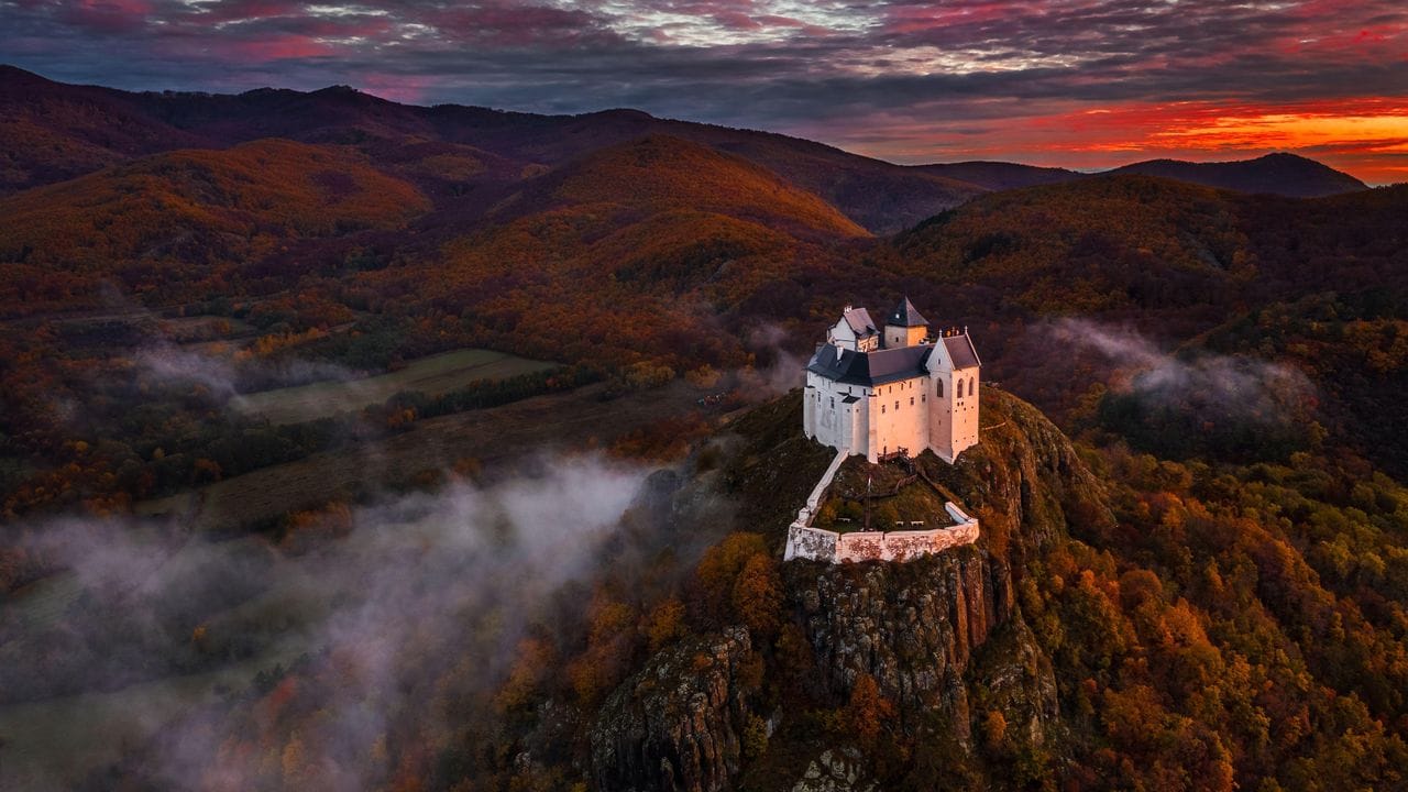 Zemplén Mountains in the fall.