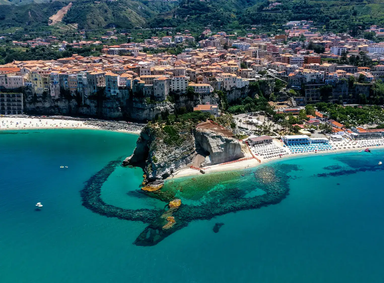 Tropea, Italy village ariel view.