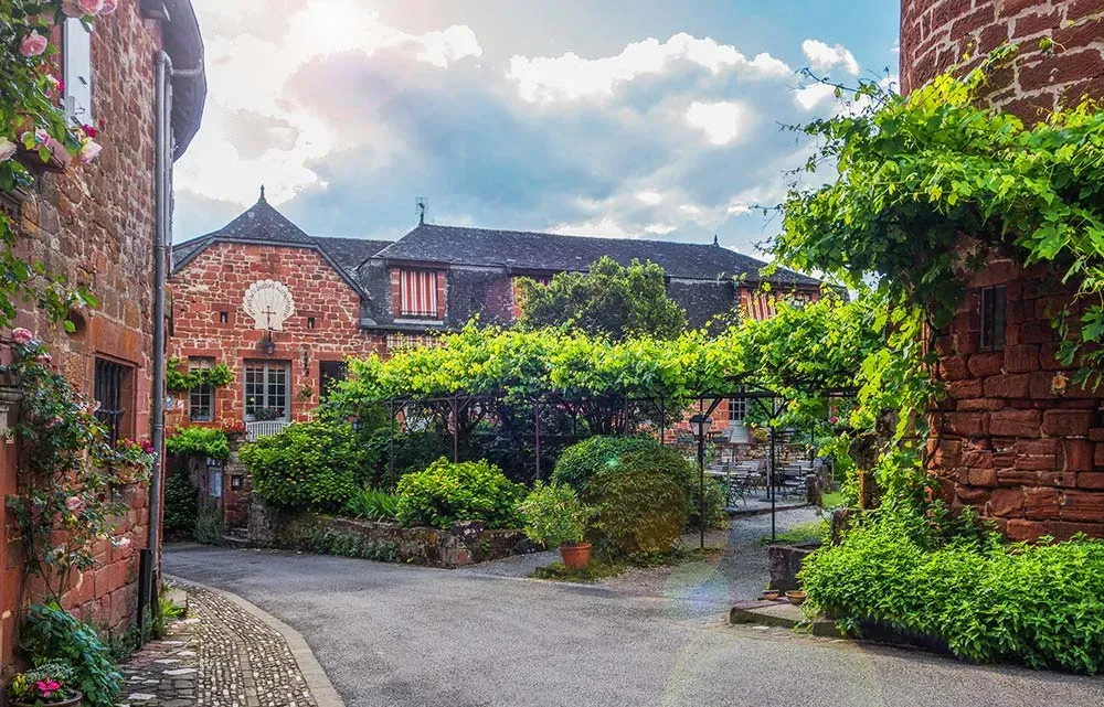 Collonges-la-Rouge Village in France.