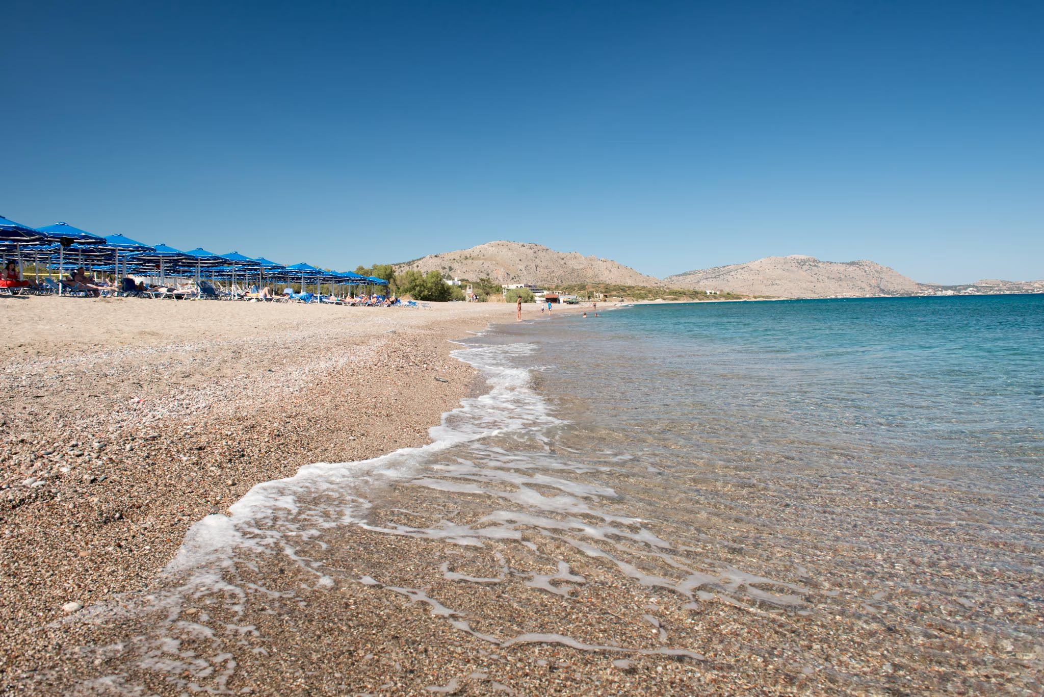 Kiotari Beach in Rhodes, Greece.