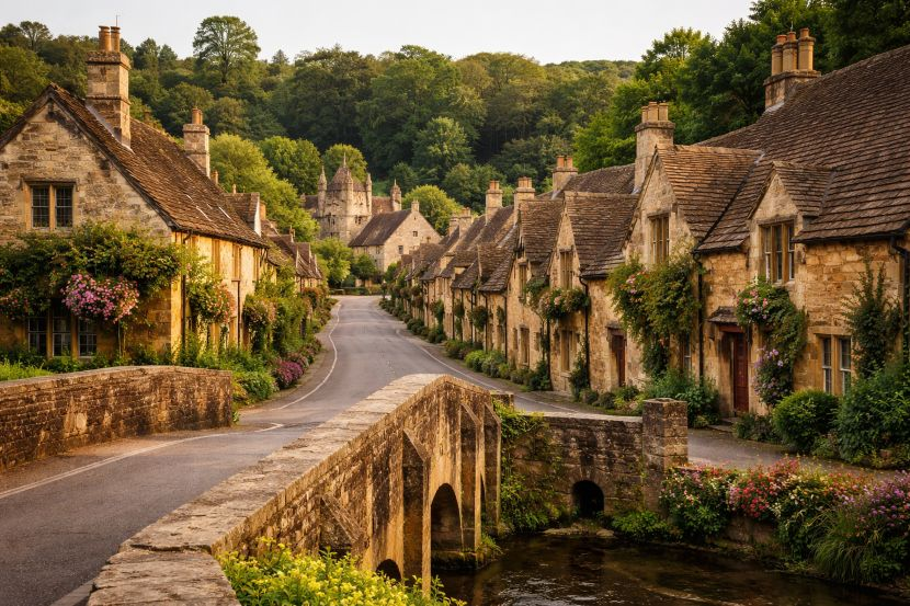 Lacock village in the UK